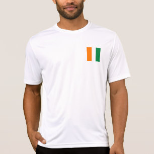 Camiseta Bandeira da Costa do Marfim