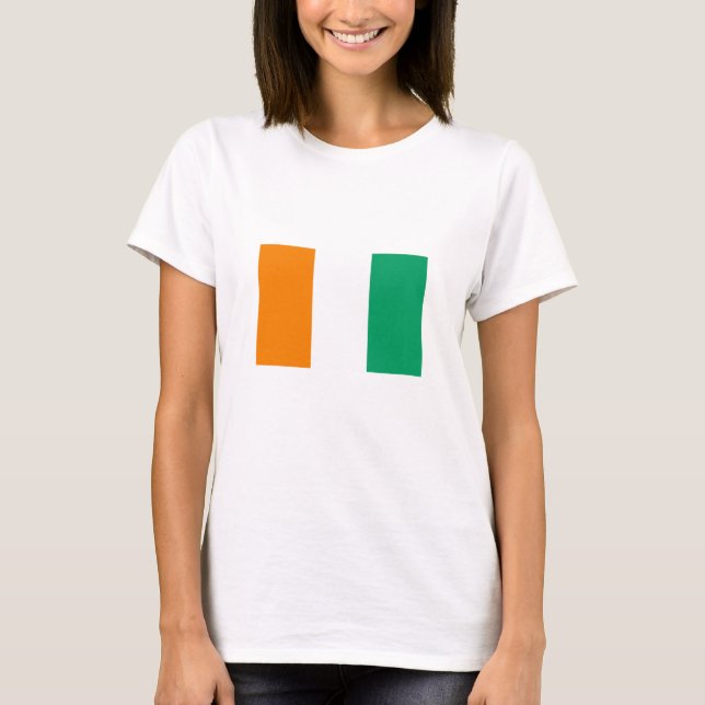 Camiseta Bandeira da Costa do Marfim (Frente)