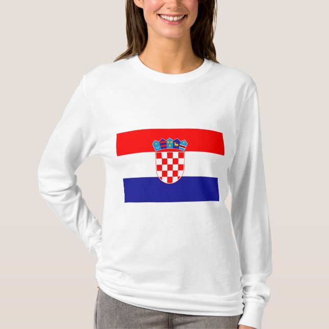 Camiseta Bandeira da Croácia (Frente)
