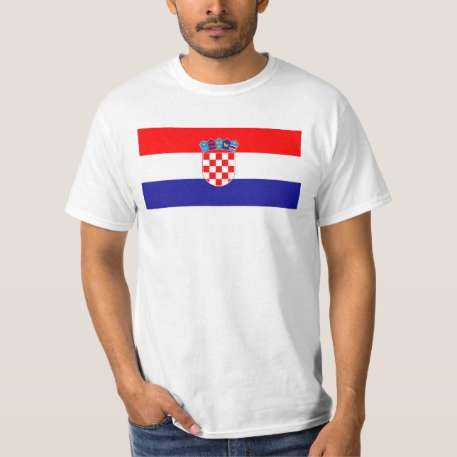 Camiseta Bandeira da Croácia (Frente)