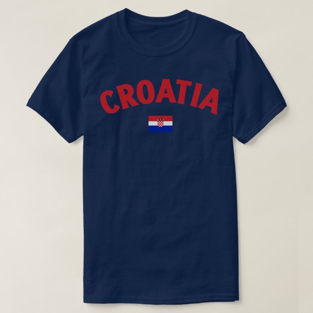 Camiseta Bandeira da Croácia (Frente do Design)