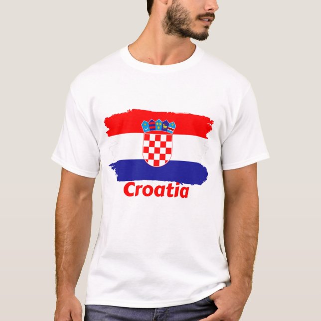Camiseta Bandeira da Croácia (Frente)