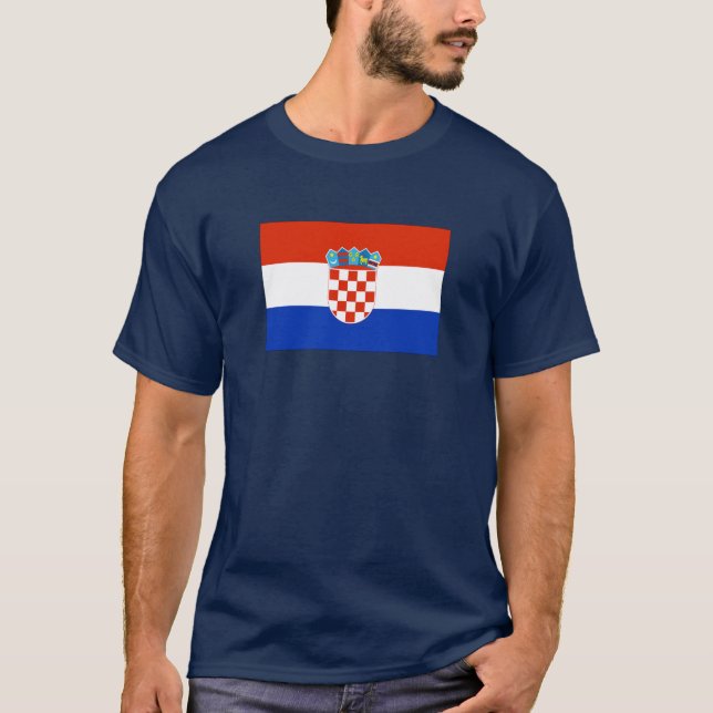 Camiseta Bandeira da Croácia (Frente)