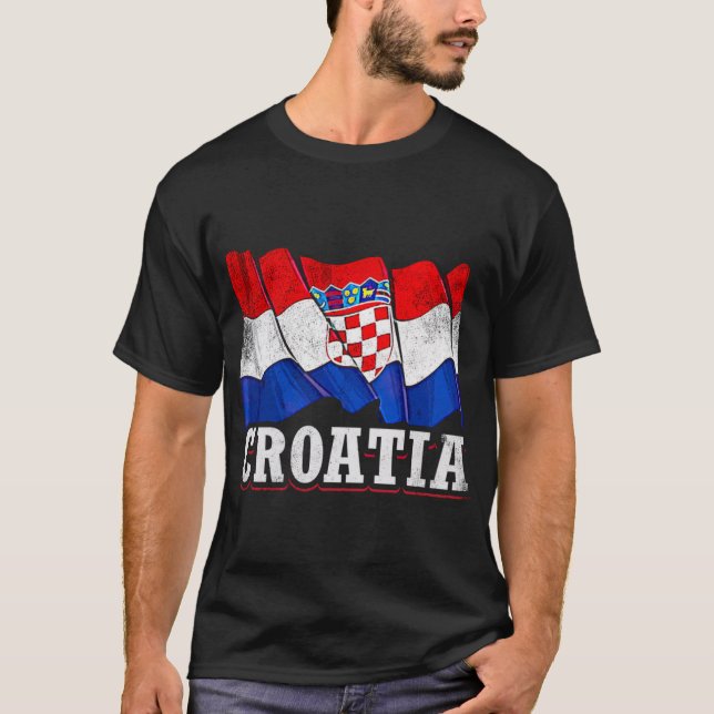 Camiseta Bandeira da Croácia (Frente)