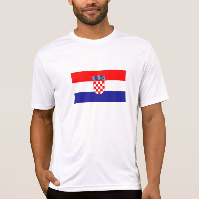 Camiseta Bandeira da Croácia (Frente)