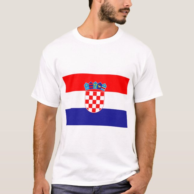 Camiseta Bandeira da Croácia (Frente)