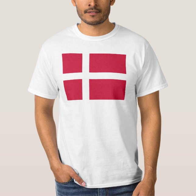 Camiseta Bandeira da Dinamarca (Frente)