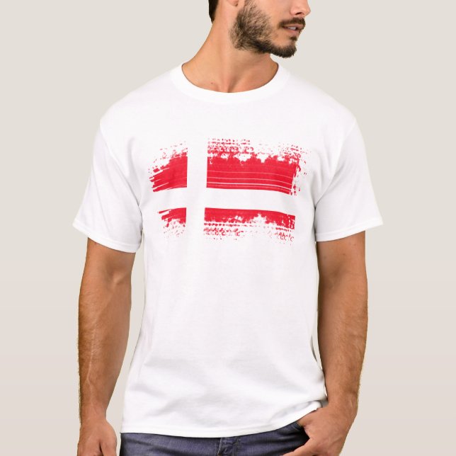 Camiseta Bandeira da Dinamarca (Frente)