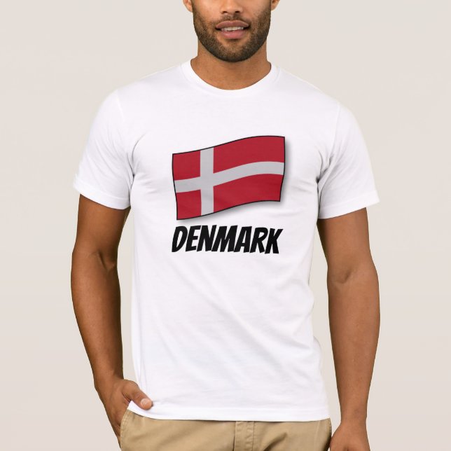 Camiseta Bandeira da Dinamarca (Frente)