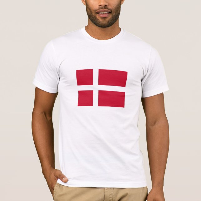 Camiseta Bandeira da Dinamarca (Frente)