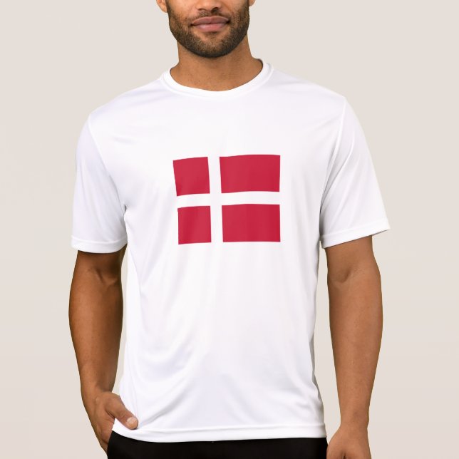 Camiseta Bandeira da Dinamarca (Frente)