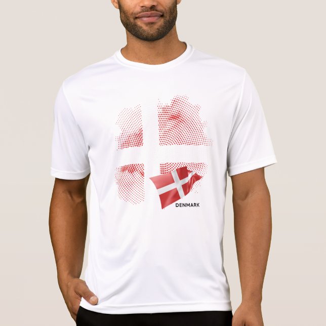 Camiseta Bandeira da Dinamarca (Frente)