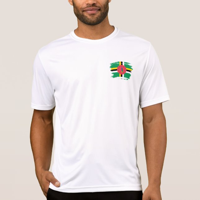 Camiseta Bandeira da Domínica (Frente)