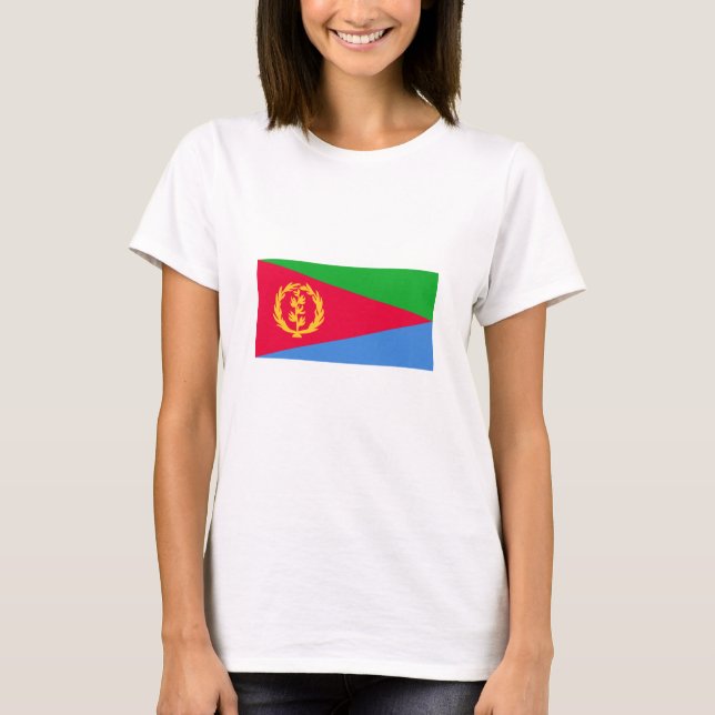 Camiseta Bandeira da Eritreia (Frente)