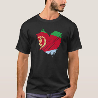 Camiseta Bandeira da Eritreia Eu amo Está no meu DNA para