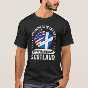 Camiseta Bandeira da Escócia Patriota Americana Raízes Esco