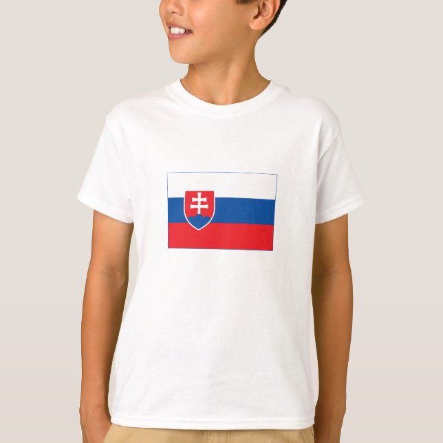 Camiseta Bandeira da Eslováquia (Frente)