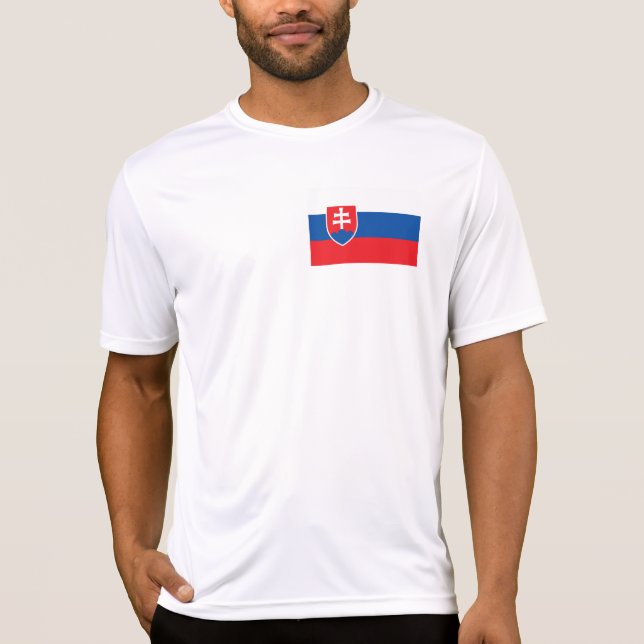 Camiseta Bandeira da Eslováquia (Frente)