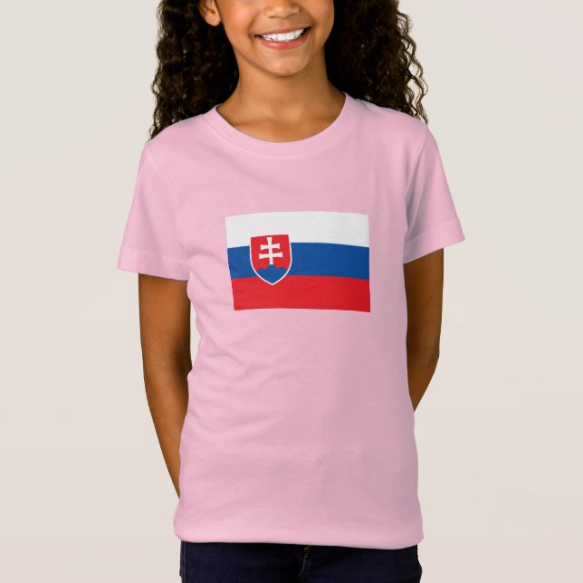 Camiseta Bandeira da Eslováquia (Frente)