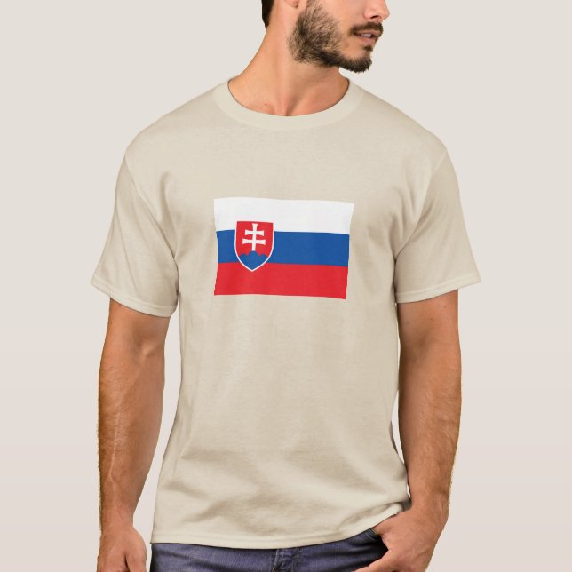 Camiseta Bandeira da Eslováquia (Frente)