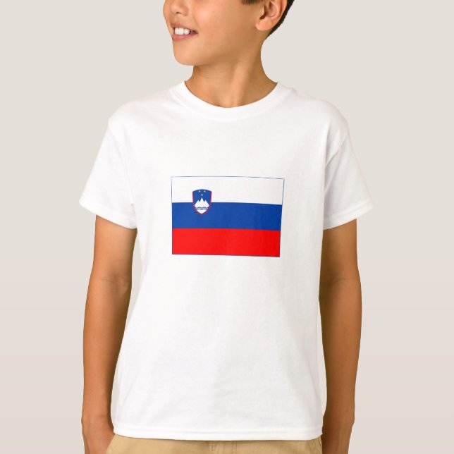 Camiseta Bandeira da Eslovênia (Frente)