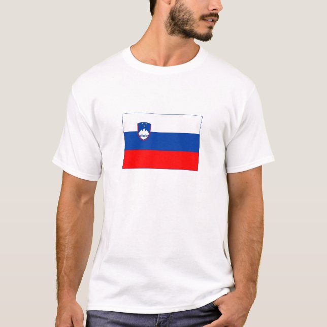 Camiseta Bandeira da Eslovênia (Frente)