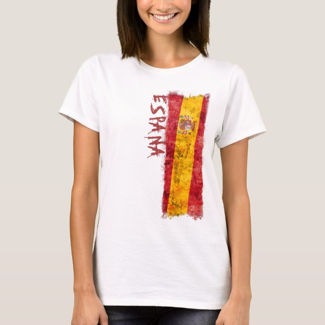 Camiseta Bandeira da espanha (Frente)