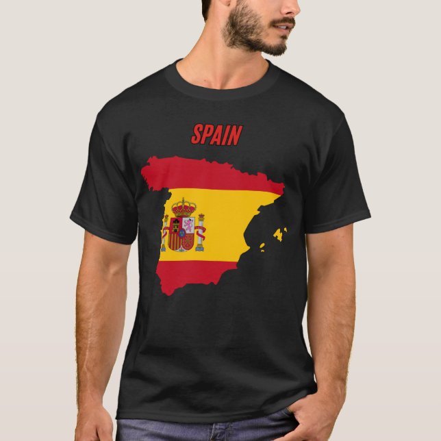 Camiseta bandeira da espanha (Frente)