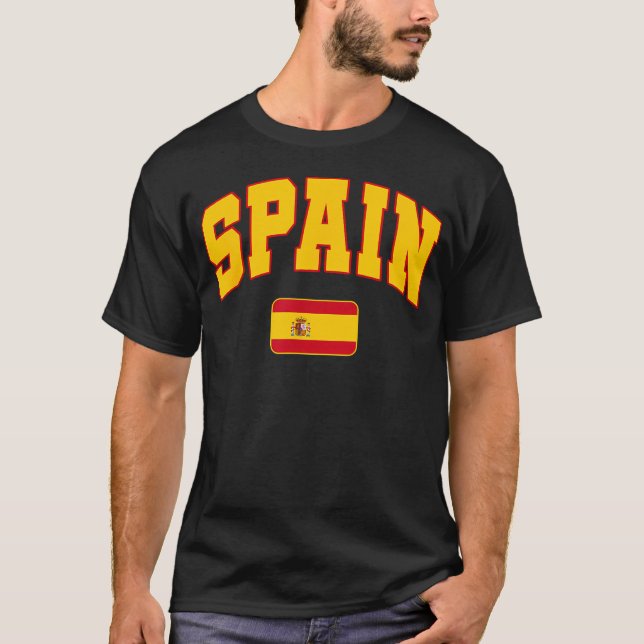 Camiseta Bandeira da Espanha Espana (Frente)