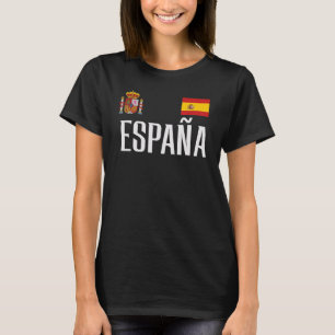 Camiseta Bandeira da Espanha Espana Futebol Fã de Futebol H