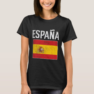 Camiseta Bandeira da Espanha Espanha Futebol Espanhol Homen