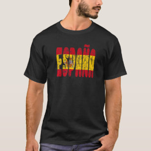 Camiseta Bandeira da Espanha Viagem Férias Orgulho da Espan