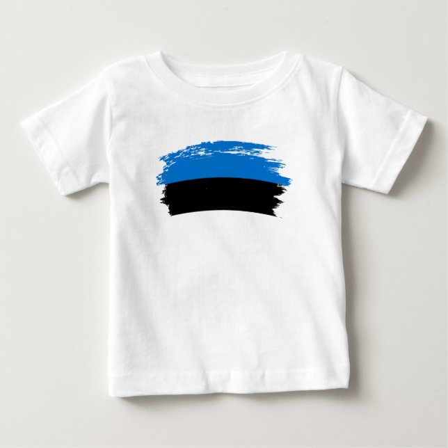 Camiseta Bandeira da Estônia (Frente)