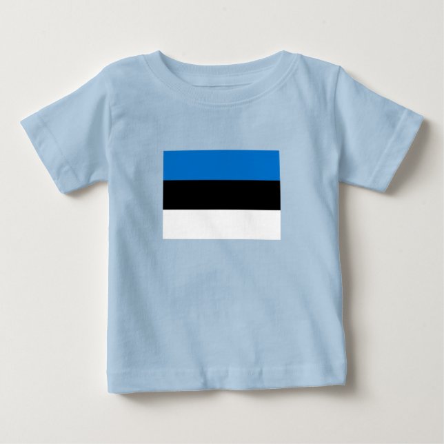 Camiseta Bandeira da Estônia (Frente)