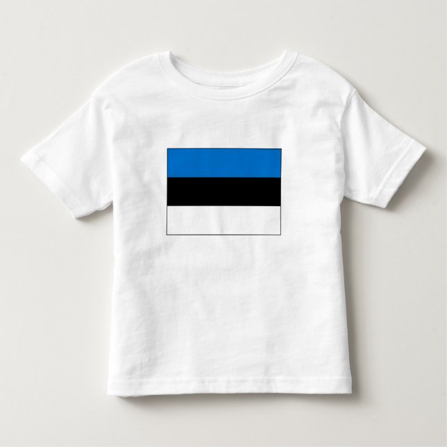 Camiseta Bandeira da Estônia (Frente)