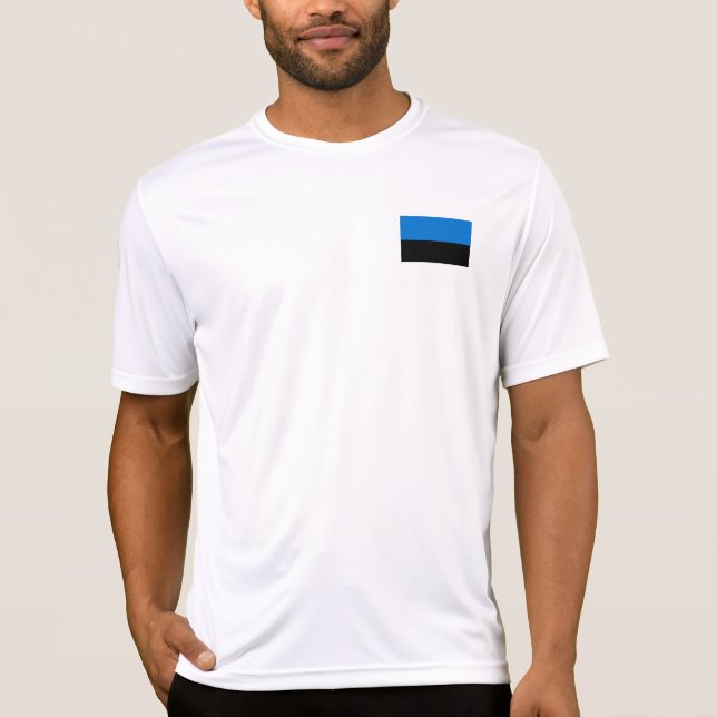 Camiseta Bandeira da Estônia (Frente)