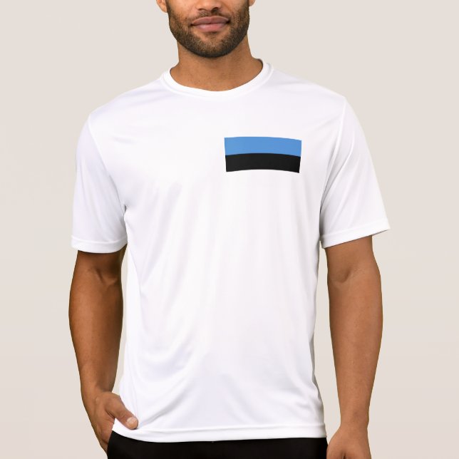 Camiseta Bandeira da Estônia (Frente)