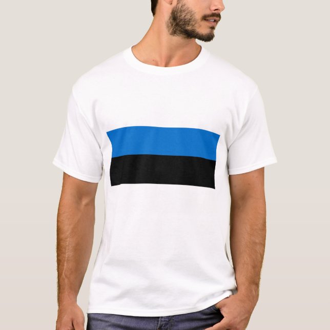 Camiseta Bandeira da Estônia (Frente)