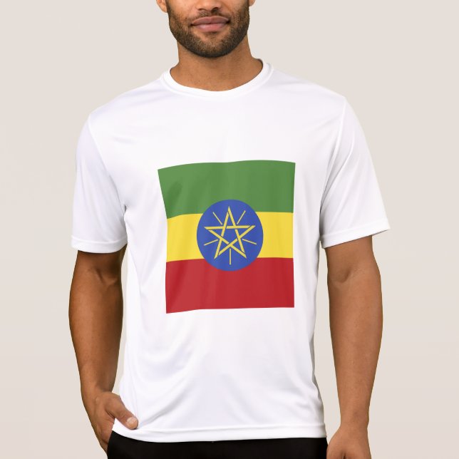 Camiseta bandeira da Etiópia (Frente)