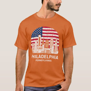 Camiseta Bandeira da família da cidade da Filadélfia, Pensi