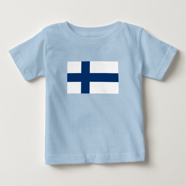 Camiseta Bandeira da Finlândia (Frente)