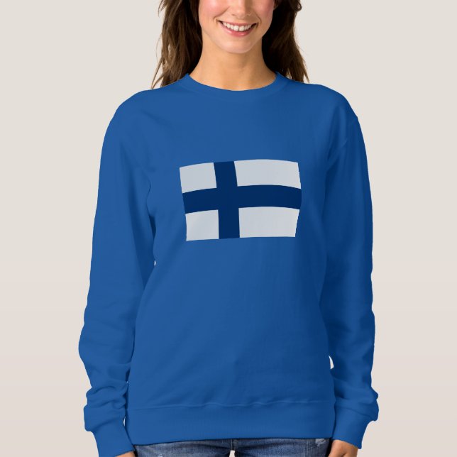 Camiseta Bandeira da Finlândia (Frente)