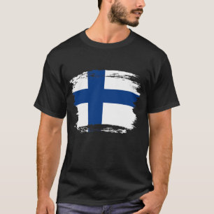 Camiseta bandeira da Finlândia