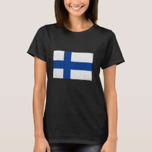 Camiseta Bandeira da Finlândia Orgulho Finlandês Vintage Ra