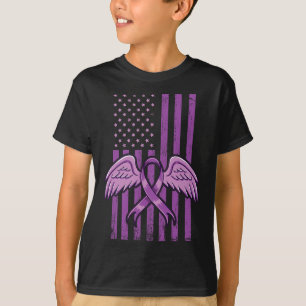 Camiseta Bandeira da Fita de Conscientização sobre Overdose