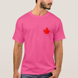 Camiseta Bandeira da Folha de Bordo Vermelha do Canadá Band