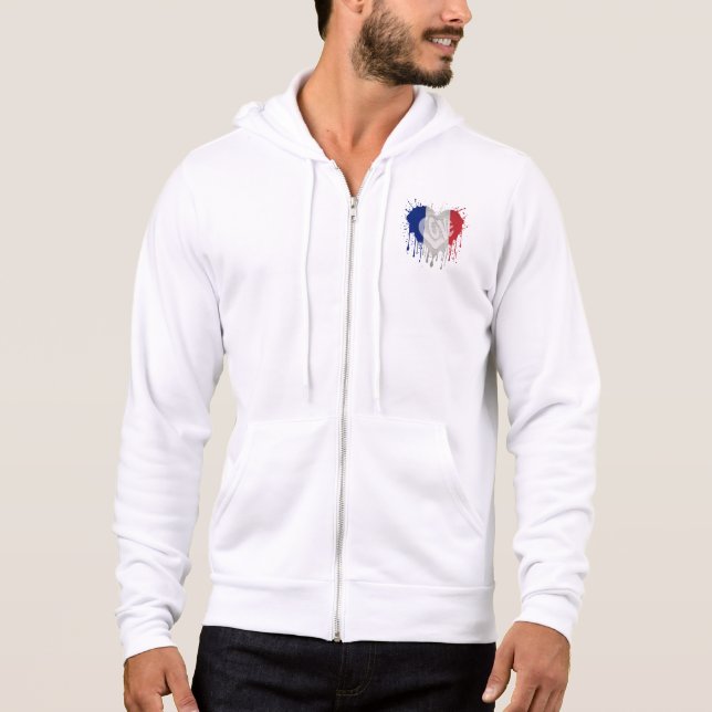 Camiseta Bandeira da França Amor (Frente)