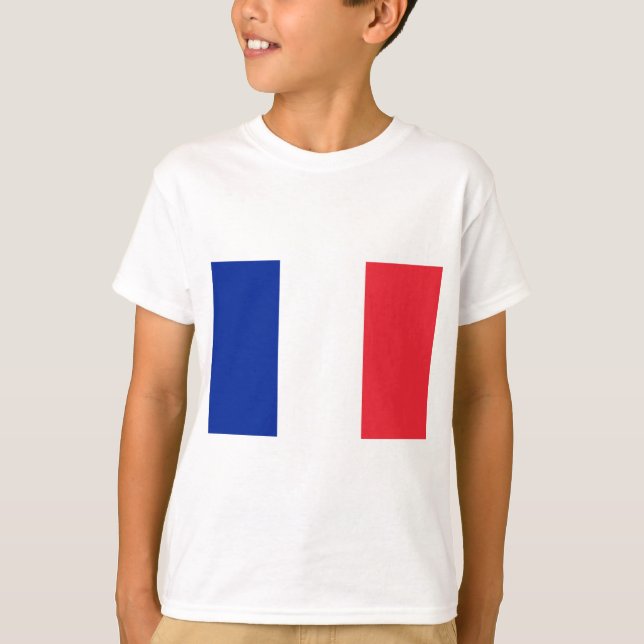 Camiseta Bandeira da França; Bandeira Francesa, Drapeau de  (Frente)