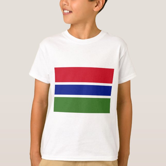 Camiseta Bandeira da Gâmbia (Frente)