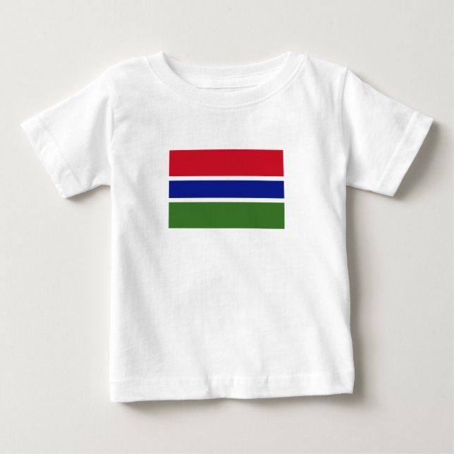Camiseta Bandeira da Gâmbia (Frente)